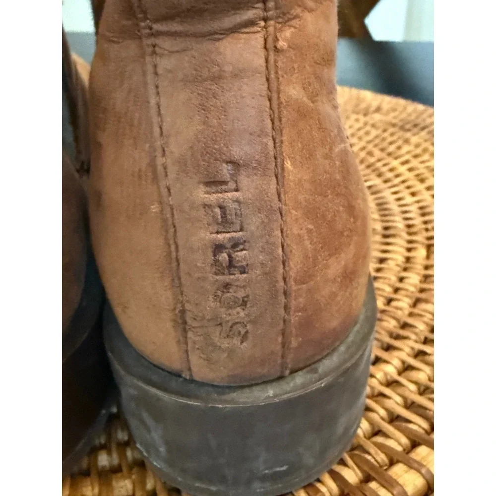 Sorel Emelie Chelsea Boots Women's Brown Waterproof Leather Ankle‎ Lug Sole
